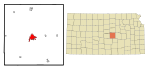 McPherson County Kansas Incorporated and Unincorporated areas McPherson Highlighted